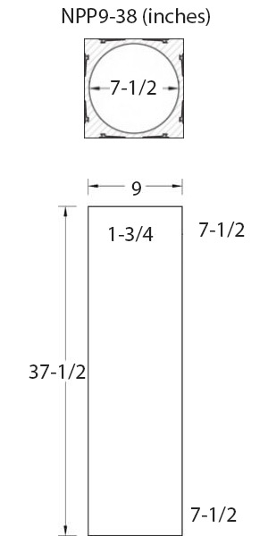 Royal Corinthinan Newel Post NPP9-38