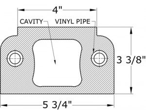 Royal Corinthian Stone Polymer Bottom Rail 0411