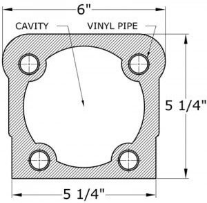 Royal Corinthian Stone Polymer Top Rail 0461