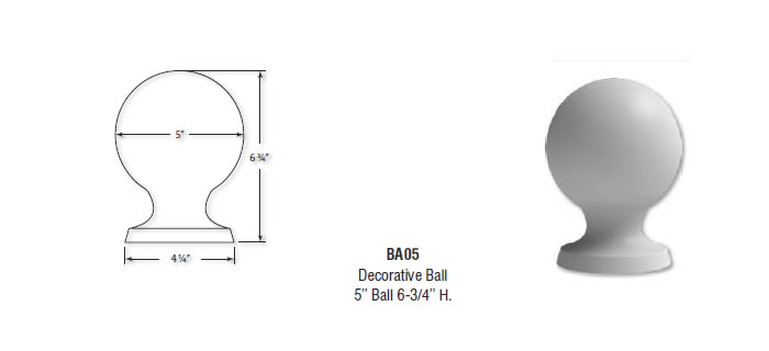Architectural Augmentations Polyurethane Round Finial Price $35