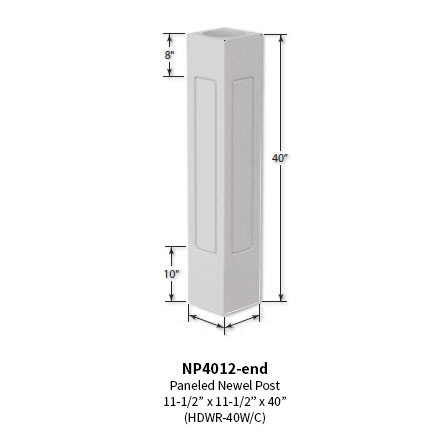 Architectural Augmentations Polyurethane Newel Post NP4008
