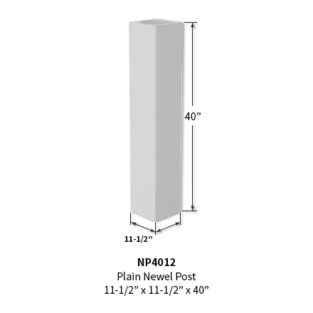 Architectural Augmentations Polyurethane Newel Post NP4808