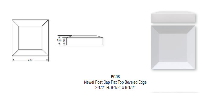 Architectural Augmentations Polyurethane Newel Cap Price $18