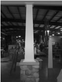 Step 18 Installing Tapered Craftsman Column Wraps Installation of Poly-Classic Craftsman column