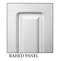 Raised panel for square, non-tapere craftsman columns Square, non-tapered craftsman columns with Raised panels available from CheapColumn.com