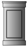 Pedestals for Column Prices A craftsman style pedestal with a recessed panel