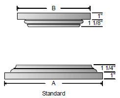 Standard Cap and Base for Square PVC Column Wrap