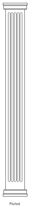 Craftsman Column, Non-Tapered, Fluted, Prairie Cap and Base Craftsman Column, Non-Tapered, Fluted, Prairie Cap and Base available from CheapColumn.com