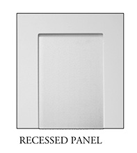 Recessed panel for square, non-tapere craftsman columns Square, non-tapered craftsman columns with Recessed panels available from CheapColumn.com