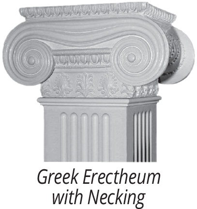 Greek Angular Ionic Capital for Square Columns Caps and bases for non-tapered craftsman columns
