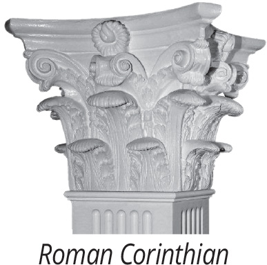 Greek Angular Ionic Capital for Square Columns Caps and bases for non-tapered craftsman columns