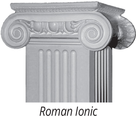Greek Angular Ionic Capital for Square Columns Caps and bases for non-tapered craftsman columns