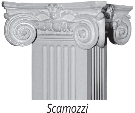 Greek Angular Ionic Capital for Square Columns Caps and bases for non-tapered craftsman columns
