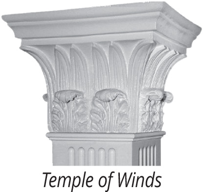 Greek Angular Ionic Capital for Square Columns Caps and bases for non-tapered craftsman columns